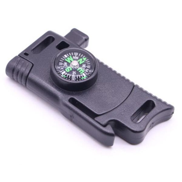 

1pcs 5/8\" side release whistle compass buckle scraper parachute 550 cord paracord bracelet outdoor camp backpack survi jlljlt