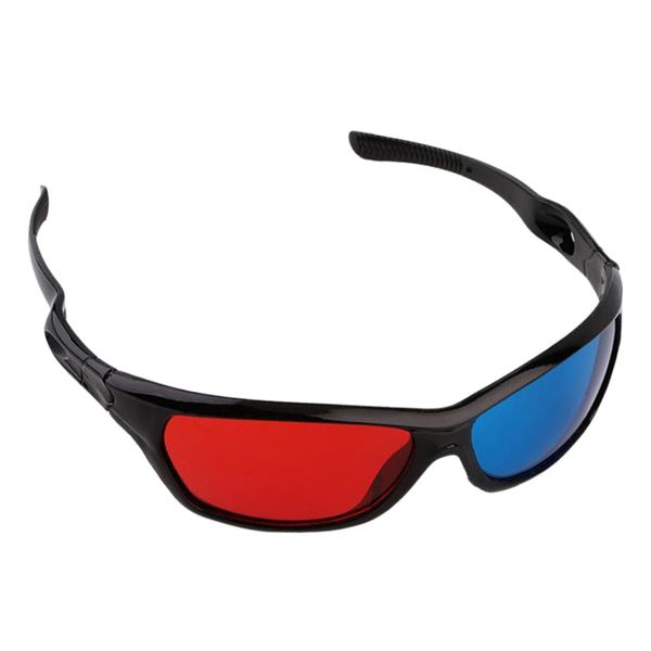 

upgrade black frame red blue 3d glasses for dimensional anaglyph movie