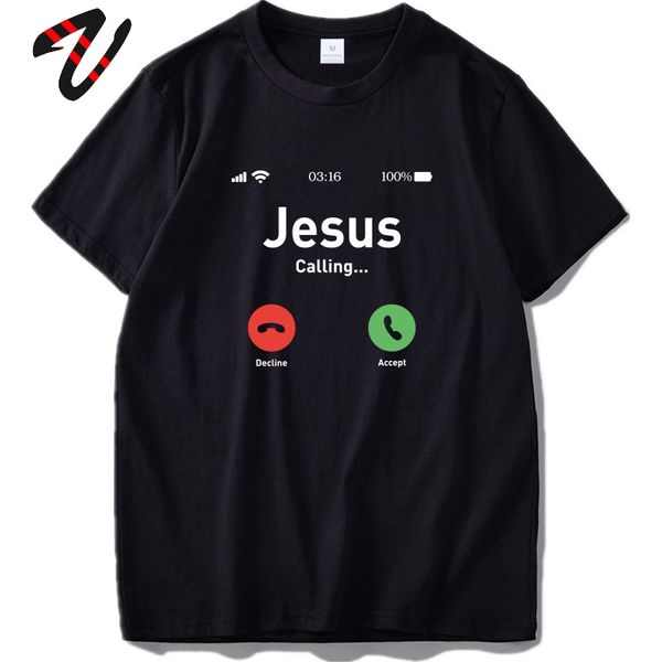 

sport jesus t shirt men superhero tshirt calling accept or decline that is a question funny god designer 100% cotton hip hop t-shirt