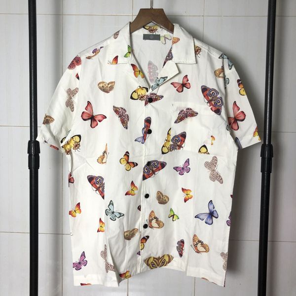 

2021 new ss full butterfly shirt men women fashion tees streetwear shirts bfyw, White