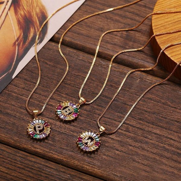 

jujia trendy alphabet pendants gold a-z letters necklace vintage crystal shinning 26 initial long statement jewelry1, Silver