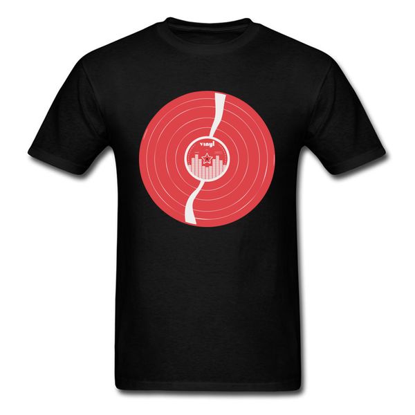 

red vinyl record male dj fabric casual tees 2018 new valentine day clothes custom sport hooded sweatshirt hoodie t shirt
