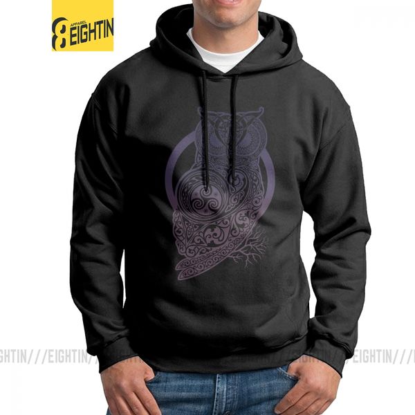 

novelty hoodies men celtic owl viking valhalla odin hooded sweatshirts travel hoodie shirt sport hooded sweatshirt hoodie