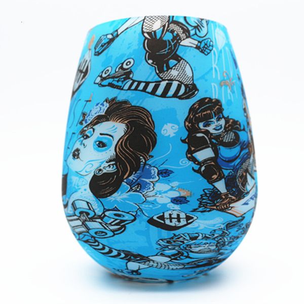 

silicone water camouflage skull wine stemless glasses bottle outdoor cups whiskey glass drinkware 9 design beer cup