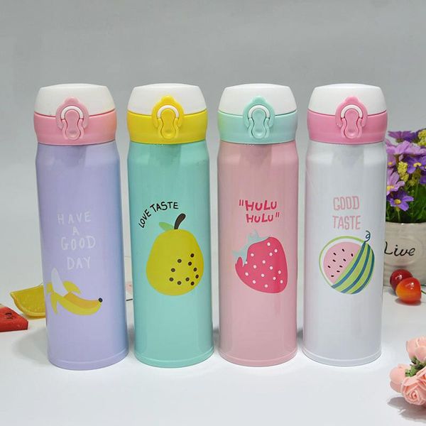 

термосы воды фрукты бутылки изолированный шаблон 350мл 500мл 304 pop up cup вакуумная крышка с нержавеющей стали yxlkfu garden_light