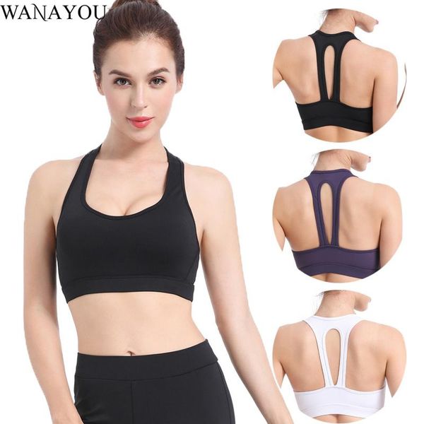 

women hollow out breathable sports bra shockproof push up gym fitness yoga tank seamless running kg-199, White;black