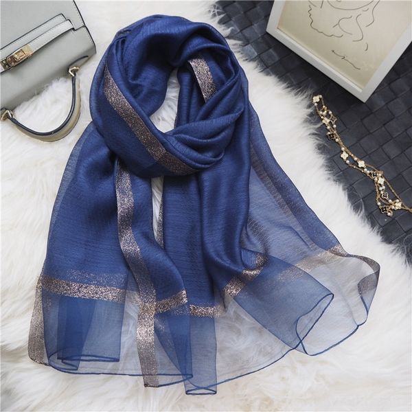 

8yjm spring and autumn 2019 summer variety silk change simulation versatile gradual sunscreen shawl new beach towel scarf, Black;white