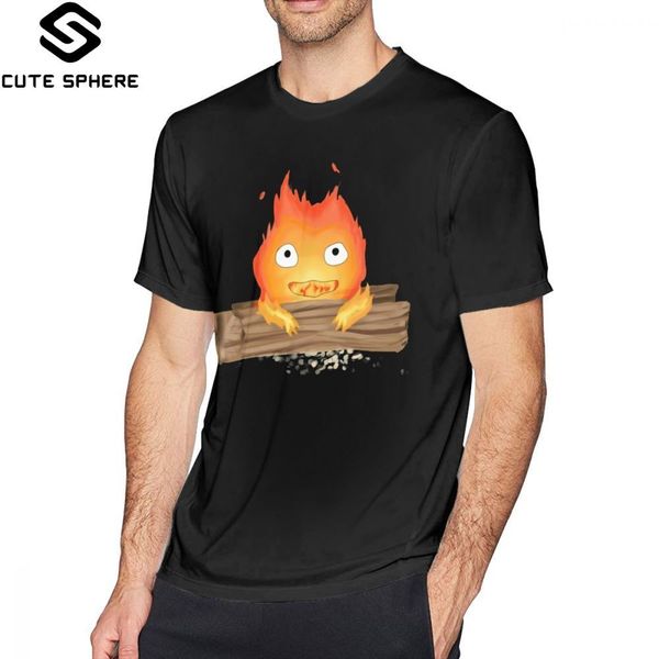 

calcifer t shirt comfy calcifer t-shirt short-sleeve print tee shirt man basic 5x cotton cute tshirt sport hooded sweatshirt hoodie