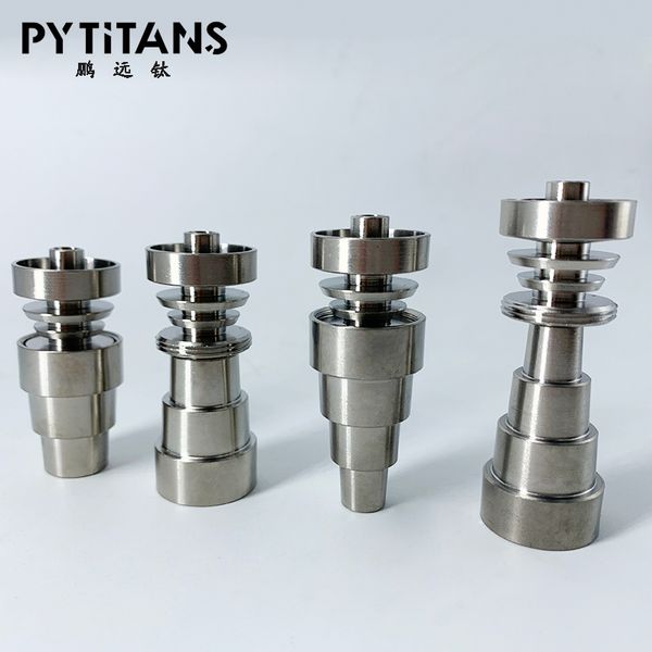 

wholesale price) titanium nail 10mm&14mm&19mm joint 2 in 1 4 in 1 6 in 1 domeless titanium nail for male and female