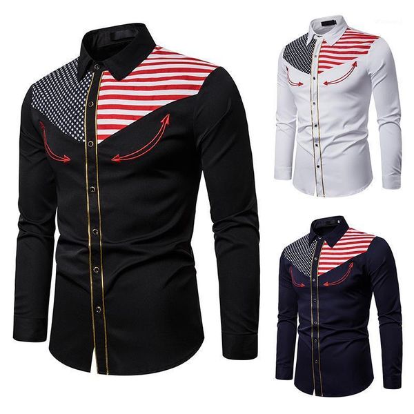 

men fashion casual long sleeved printed shirt slim fit male social business dress shirt brand men clothing soft comfort a461, White;black