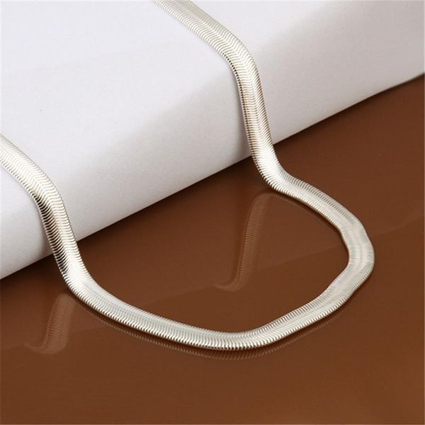 

sell wedding women lady cute silver color 6mm soft snake chain necklace fashion trends jewelry gifts n193 h bbyybf