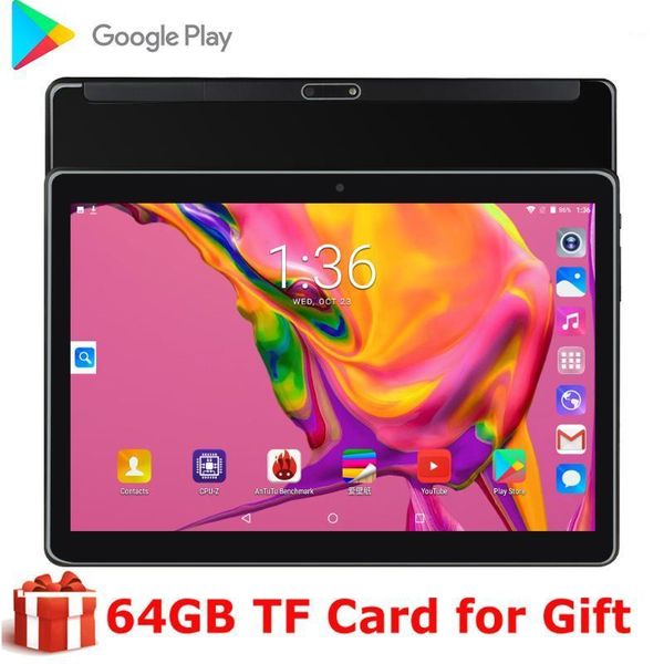 

10.1 inch sim card phone call tablet pc wifi gps android 9.0 google play dual camera 1280*800 ips 10 inch kids tablet + gift1
