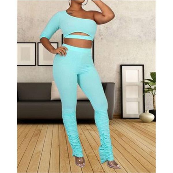 

womens solid color sports sets fashion trend single sleeve short pleated pant suits designer female spring new casual slim tracksuits, Gray