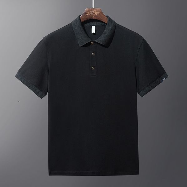 

men's large shirt summer 2020 plus size clothing male 8xl 5xl 7xl 6xl fashion print short sleeve black polo collar, White;black