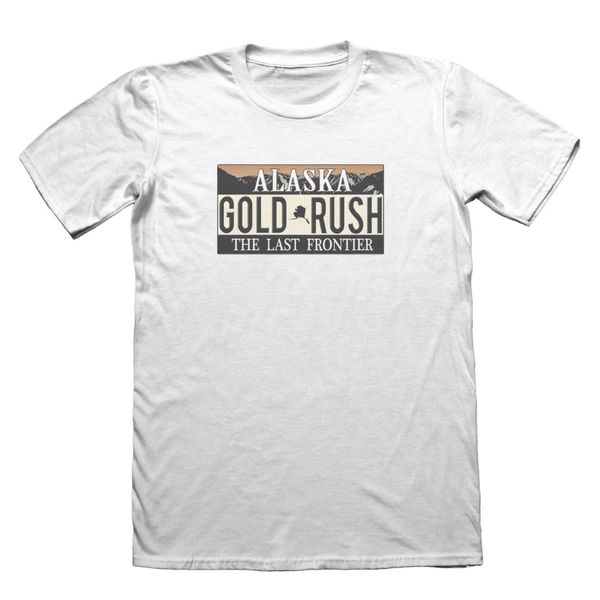 

new summer men tee shirt alaska gold rush design t-shirt - funny mens gift fashion t-shirt design sport hooded sweatshirt hoodie