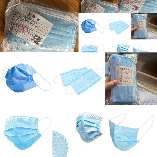 

non-woven cover ear-loop face disposable layer masks 3-ply dust mask 3td4