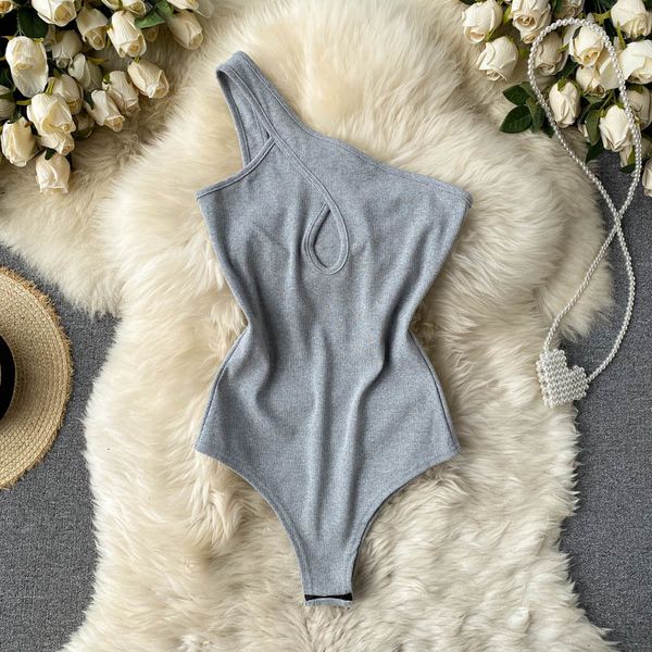 

2021 new design women's off the shoulder thin overalls summer bodysuit elastic fashion 5v70, Black;brown