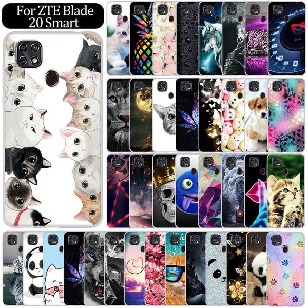 

bgrfsuitable for zte blade 20 smart v1050 silicone rubber soft cover tpu zte blade 20 smart phone coke cover protective coverswza
