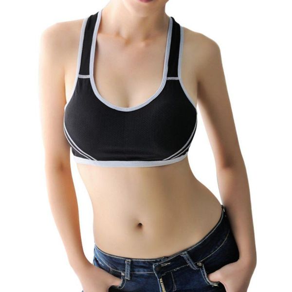 

woman sportswear racerback sport bra padded underwear yoga fitness clothes for ladies vest tank outdoor kg-1146, White;black