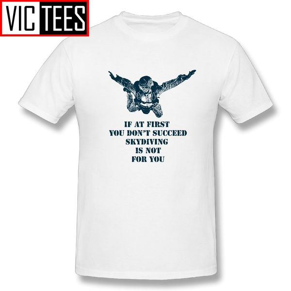 

sport men skydiver skydiving funny saying humor t shirts awesome pure cotton t-shirts oversize tees