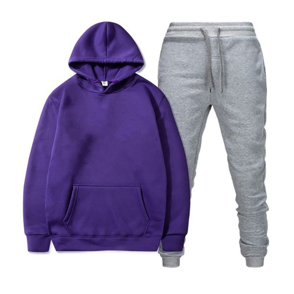 

casual set sweatsuit mens tracksuit women hoodies +pants mens clothing sweatshirt pullover tennis sporting mens designers tracksuit, Gray