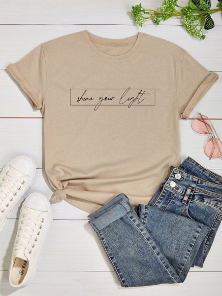 

plus slogan graphic tee x4bm#, Black