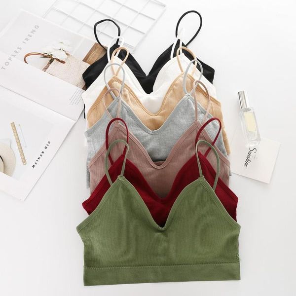 

2020 new women wireless bra vest breathable chest pad wearing sports underwear fashion gift br3m1, Red;black