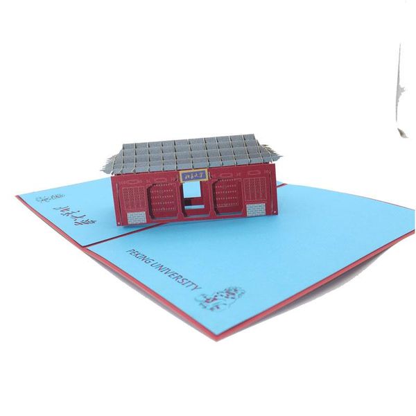 

3d ручных пекинского университета дверь архитектура пекин бумага открытка открытка делового подарок выпускной сувенирных sqctrw bbgargden