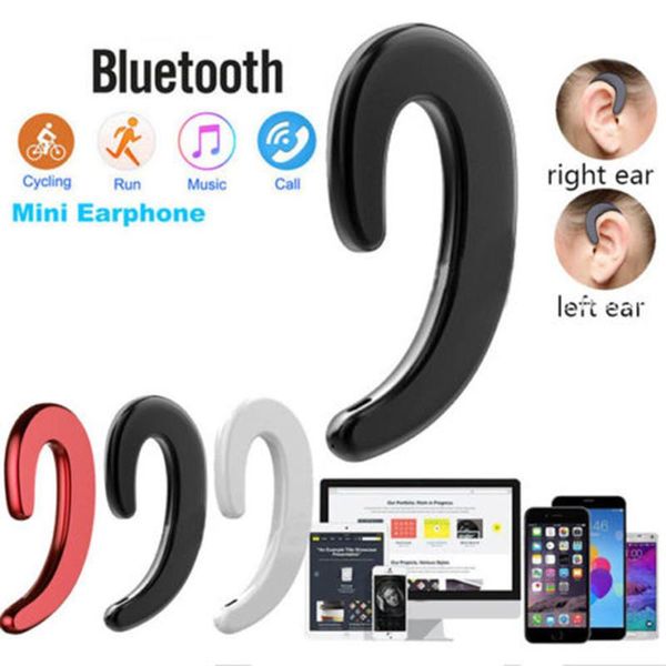 

ear bluetooth bone conduction headphones stereo wireless earphone headset mic