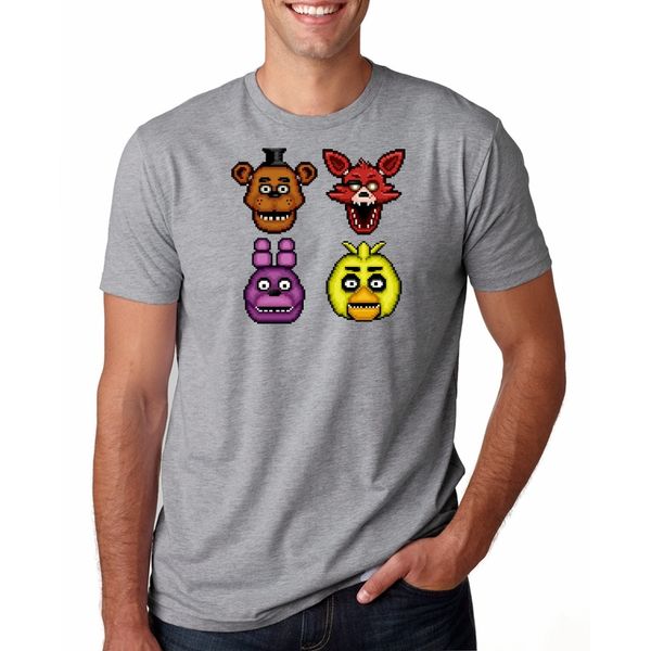 

2020 new men's summer men's casual sleeved five nights at freddy's 1 hoodie designers t shirts sweatshirt