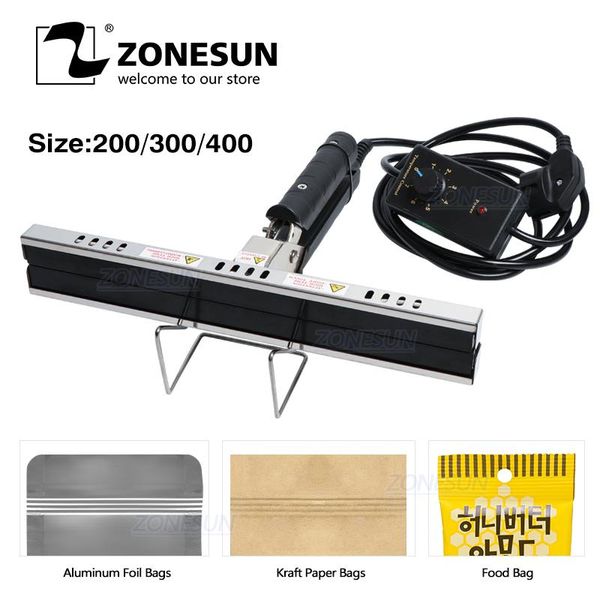 

power tool sets zonesun direct-heat pliers sealing machine for aluminum film kraft paper bag portable impulse sealer 200/300/400mm