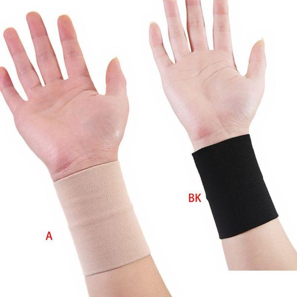 

wrist support compression brace sleeves grade recovery wristband 77uf, Black;red