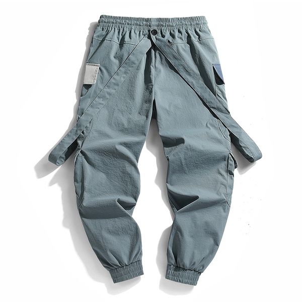 

chaifenko new jogger leisure sports trousers men hip hop streetwear beam foot cargo pants fashion printing men pants 201118, Black
