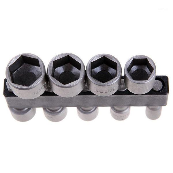 

9pcs/set 5mm-13mm 1/4inch diy hex shank socket sleeve nozzles nut driver bit set drill bit adapter for woodworking power tool1