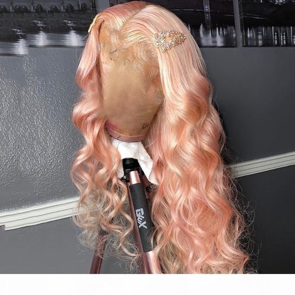 

colodo pre plucked 180% loose wave wig with baby hair brazilian remy grey orange 13x4 lace front human hair wigs for black women, Black;brown