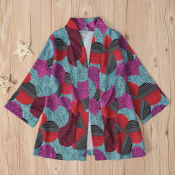 

2020 toddler christmas outfits spring autumn african bohemian style print jacket jacket kids outfits girls thanksgiving outfit, Blue;gray