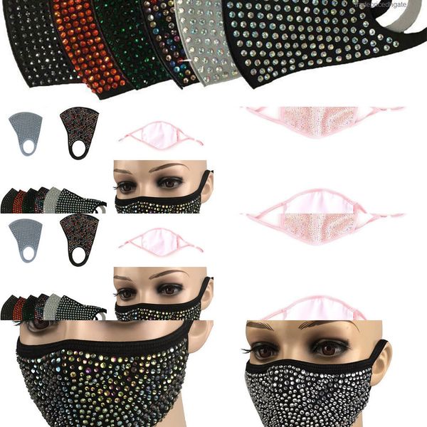 

mouth diamond fashion protective dustproof bling mask pm2.5 masks washable reusable 4pjl tz76