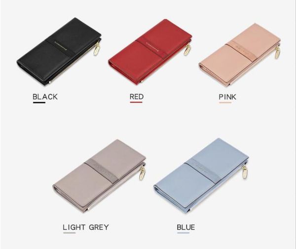 

hbp pu long wallet fashion women purse card holder womam wallet nubuck leather pattern wallet all man purse long wallets ing, Red;black