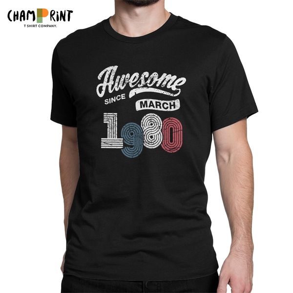 

мужские потрясающие с марта 1980 урожай сороковой день рождения подарок 40 years old новизна тройники подарок на день рождения толстовка с к