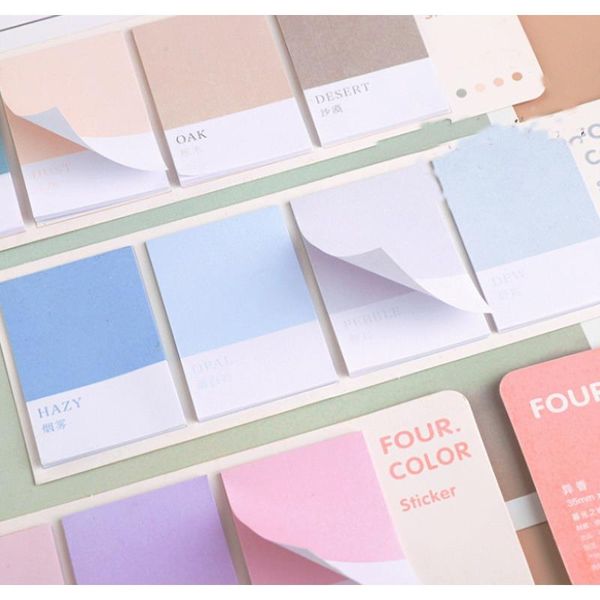 

mohamm wheel of four colors series kawaii cute sticky notes memo pad diary stationery 80pcs f wmtvlr