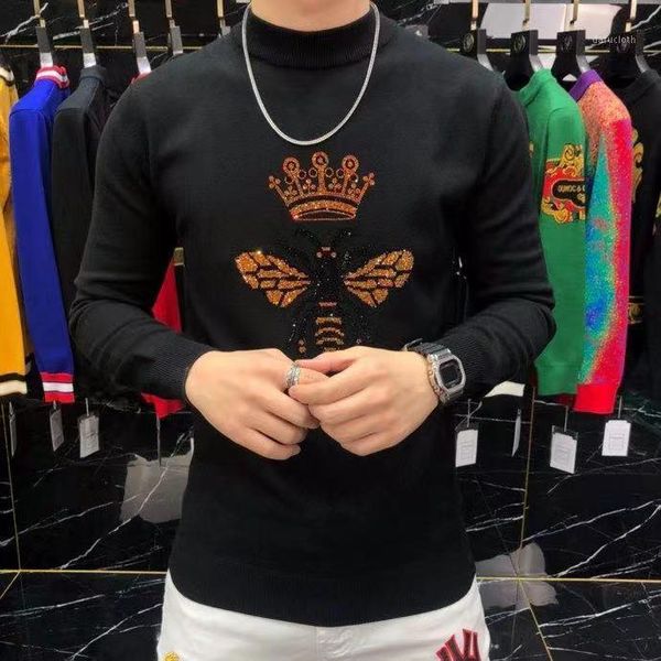 

wb12333 fashion men's sweaters 2020 runway luxury european design party style men's clothing1, White;black