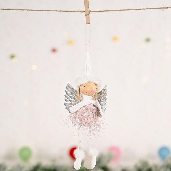 

8gng0 zicheng s3dyk christmas ornaments pendant accessory pendant girl angel wing creative christmas tree fluffy new