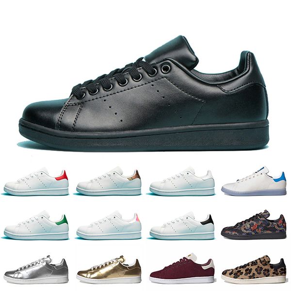 

fashion leather stan smith womens mens designers casual shoes black white gold red superstar superstars platform sneakers trainers