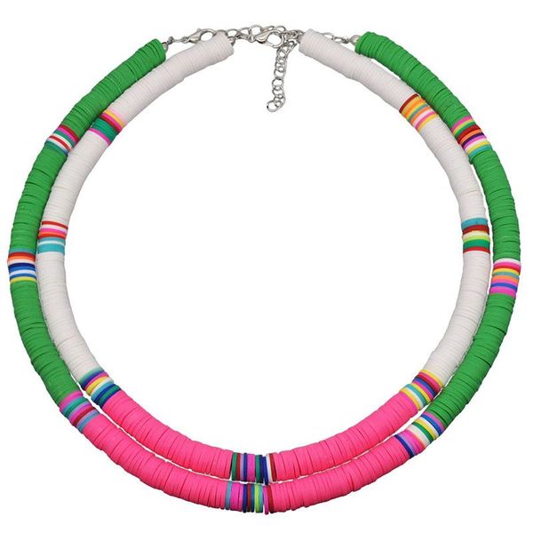 

мода этнического clay choker ожерелья женщины богемского бич мягкой pottery surfer ожерелье женщины ручной работа femme подарок ювелирных из, Golden;silver