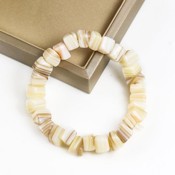 

natural cube pearl shell shell beads diy loose freshwater mother of pearl shell beads bracelet gift jewelry making accessories h bbydsm