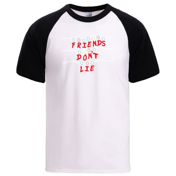 

friends don't lie mens tshirt summer short sleeve loose fit tee mens raglan 2020 casual sport hooded sweatshirt hoodie men t shirt