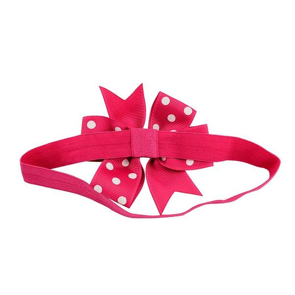 

40pcs/lot new colorful girls flower bowknot dots hair band kids headband 20 colors hair accessories 616 q sqceiv