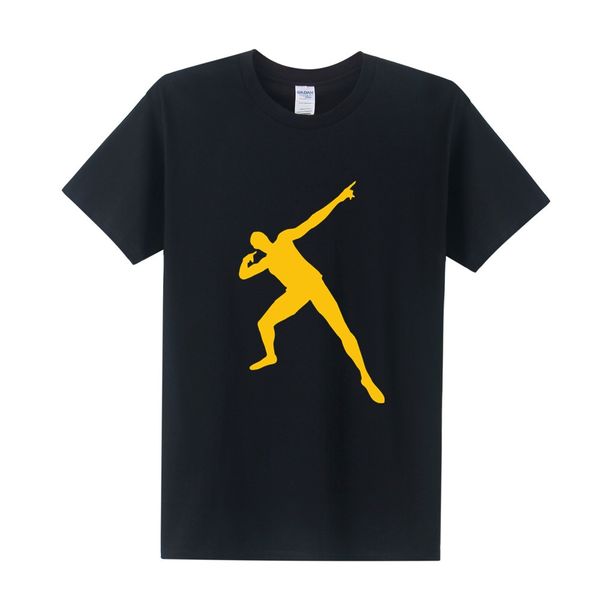 

men usain bolt printed summer style fashion 2016 short sleeve o neck tees plus size xs 3xl ot 225 sport hooded sweatshirt hoodie men t shirt