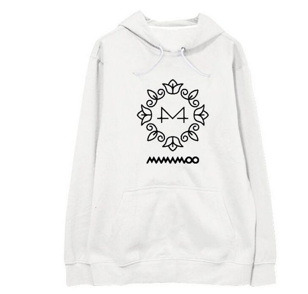 

kpop new arrival mamamoo hoodies for moomoo loose sweatshirt yellow flowers same printing fleece/thin moleton, Black