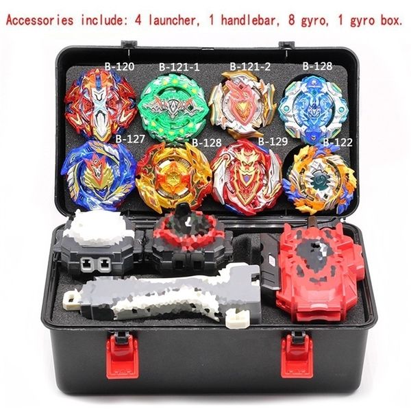 

beyblade burst set tool box arena toys sale bey blade blade b-129 b-127 launcher bayblade bable drain fafnir phoenix blayblade y200109